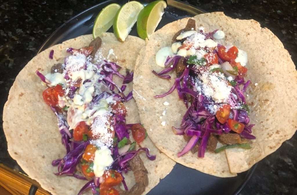 Chile-Spiced Wagyu Flank Steak Tacos