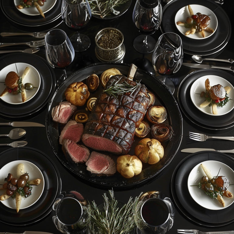 A cozy and appetizing image depicting rump roast as a comfort food. The scene should include a homely kitchen setting with a warm, welcoming atmosphere.