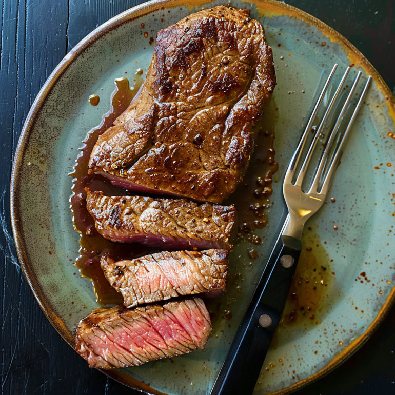 An intriguing and captivating image that embodies the concept of Teres Major as The Butcher's Best-Kept Secret. The focus is on the Teres Major steak