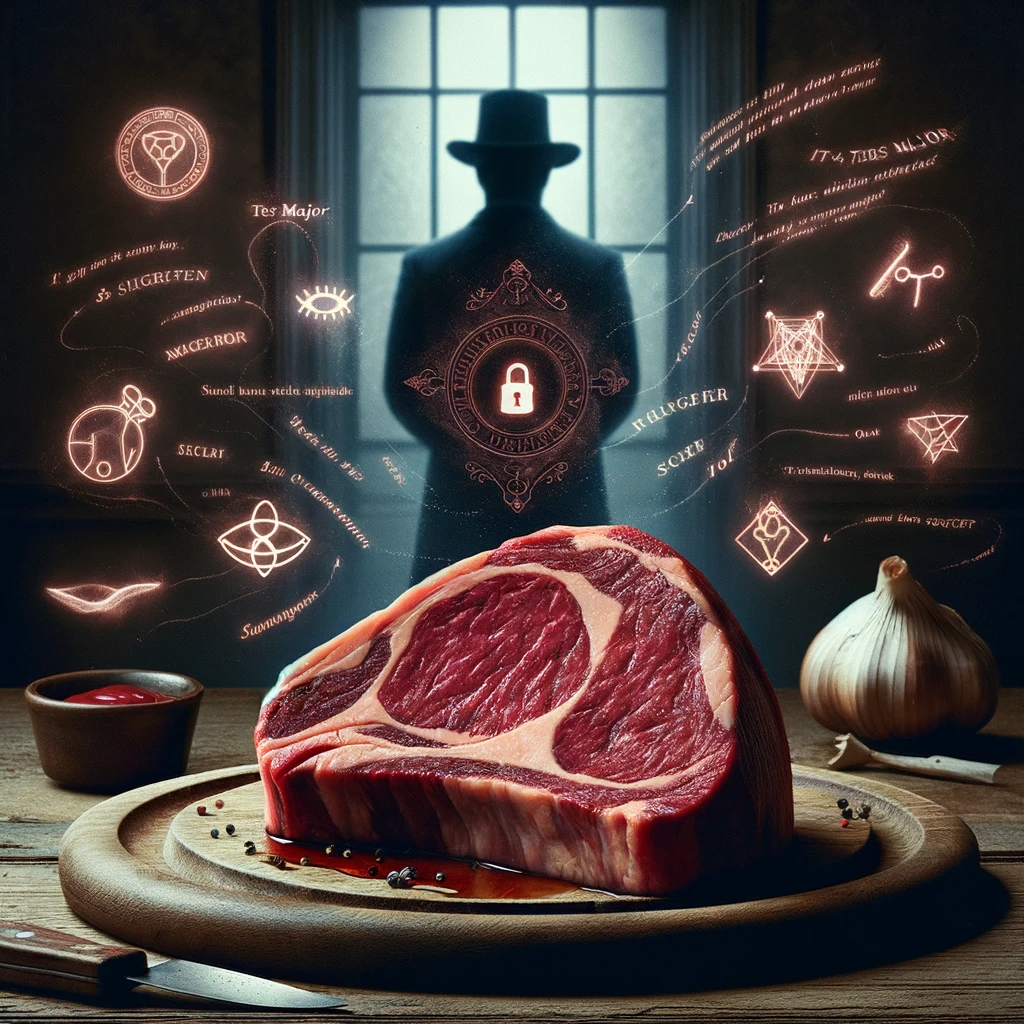 An intriguing and captivating image that embodies the concept of Teres Major as The Butcher's Best-Kept Secret. The focus is on the Teres Major steak