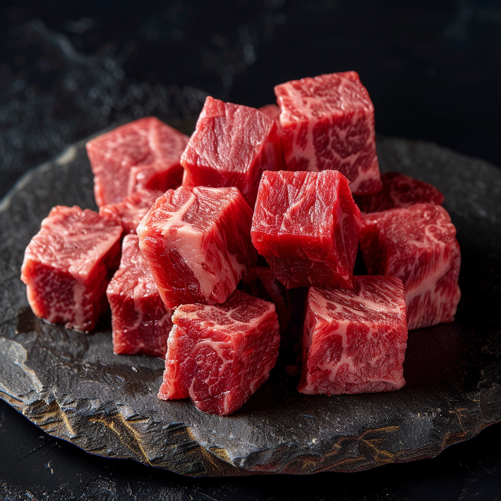 Wagyu Cubes/Kabobs (1 lb) - Fullblood Wagyu – Plum Creek Wagyu